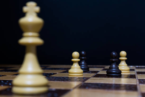 istock Chess photographed on a chessboard 915630170