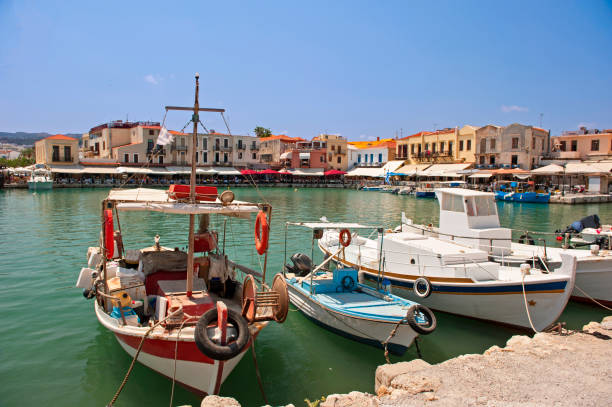 レシムノン, クレタ島のヴェネチアン ・ ポート - ハニア ストックフォトと画像