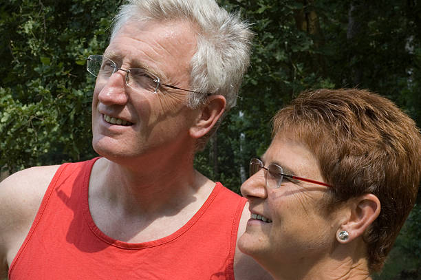 istock Happy senior couple -1 91563180