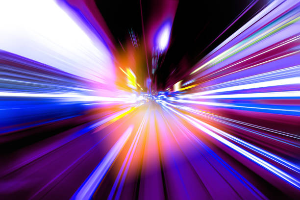 istock Abstract image of night traffic light in the city 915633102