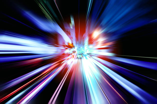istock Abstract image of night traffic light in the city 915633116