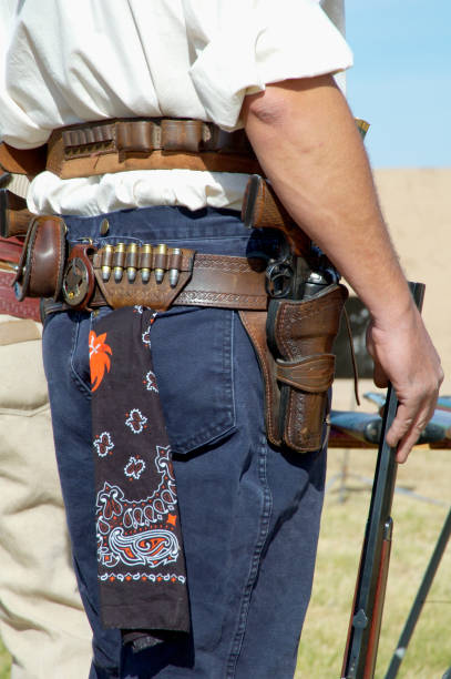 istock Cowboy with Holster and Gun 91563319