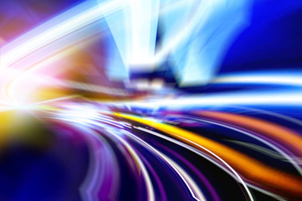 istock Abstract image of night traffic light in the city 915633222