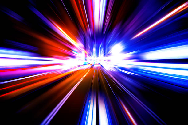 istock Abstract image of night traffic light in the city 915633224