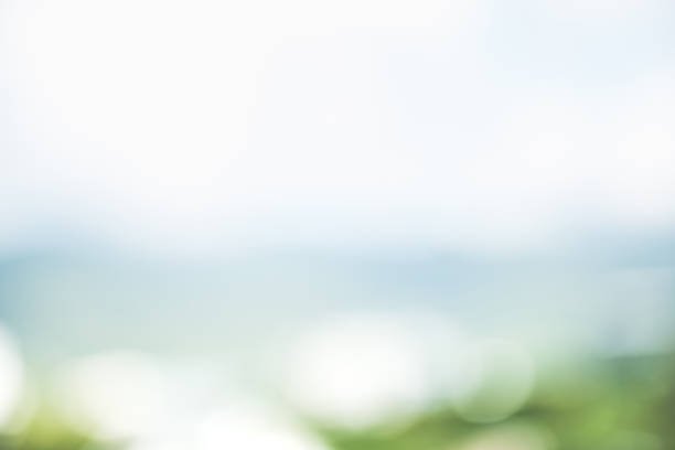 istock Abstract simple clean natural blur white green bokeh background 915636738