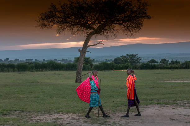 istock African Masai Warriors at Sunrise 915640668
