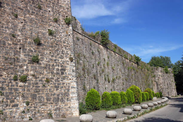 istock Stone fortress walls Ioannina Greece 915645630