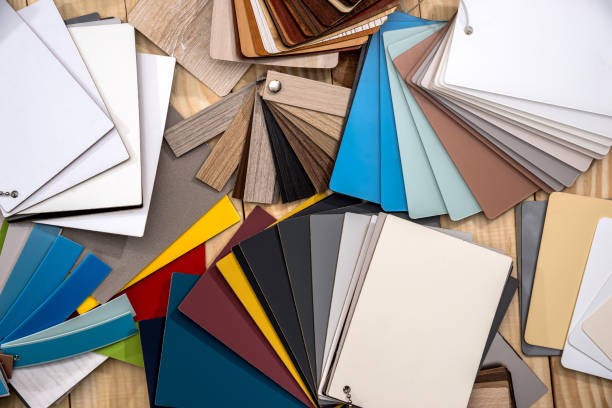 istock Catalog of laminating samples for furniture 915645980