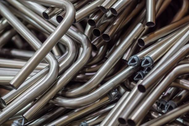 istock Stainless steel pipes 915648294