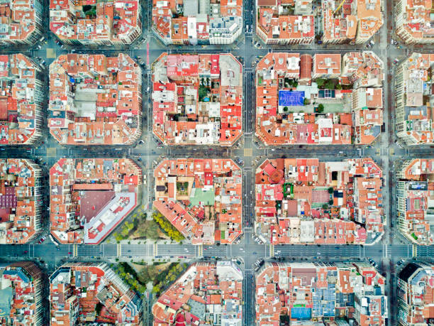 Eixample neighborhood in Barcelona