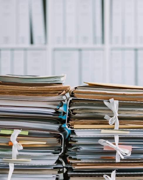 istock Stacks of paperwork in the office 915657918