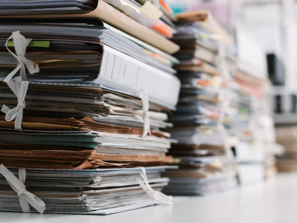 istock Stacks of paperwork in the office 915658168