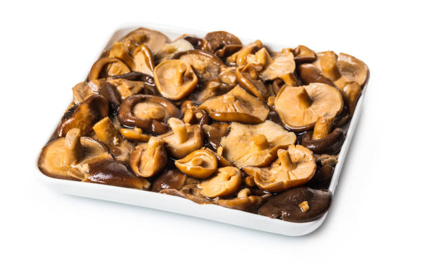 istock Pickled mushrooms in a bowl 915661394