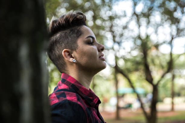 Lesbian woman Portraits lgbtqcollection stock pictures, royalty-free photos & images