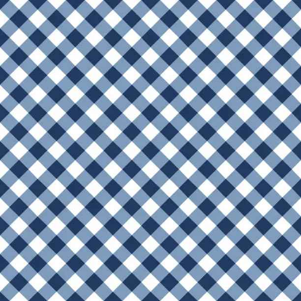 Vector illustration of Blue Tablecloth Pattern