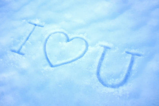 istock I Love You written on the snow 915670690