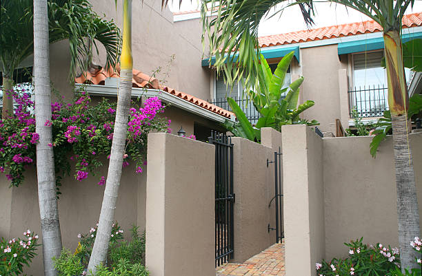 istock Condominium with Boungainvillea 91567321