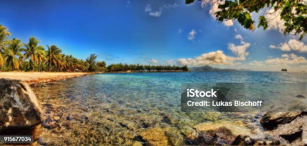 Tahiti French Polynesia Stock Photo - Download Image Now - Aerial View, Beach, Beauty