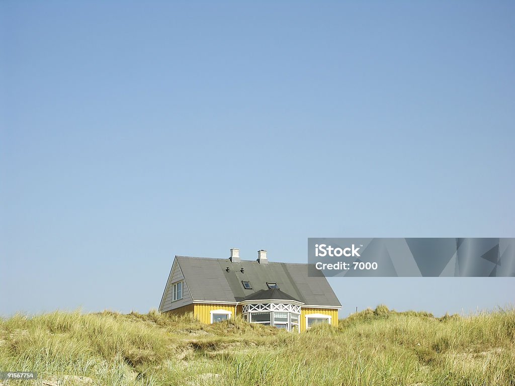 Spiaggia vacanza House - Foto stock royalty-free di Danimarca