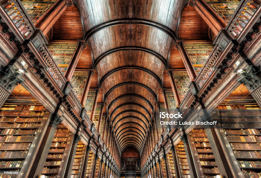 Trinity College Dublin, Ireland Trinity College Dublin, Ireland taken in 2015 Library Stock Photo
