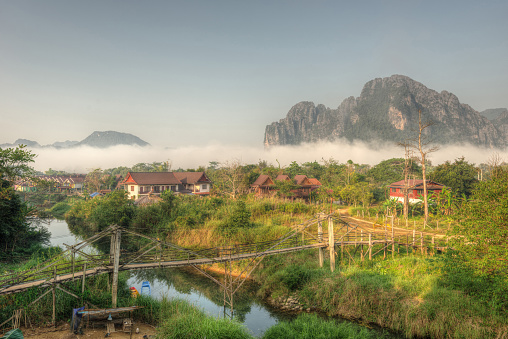 Vang Vieng Village Sunset Laos taken in 2015