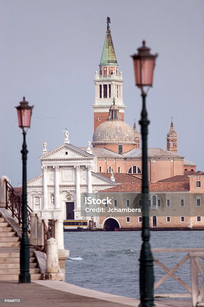 Isola di San Giorgio Maggiore - Foto stock royalty-free di Bandiera dell'Unione Europea