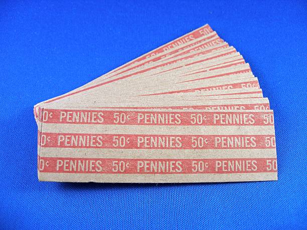 Invólucros de Penny - fotografia de stock