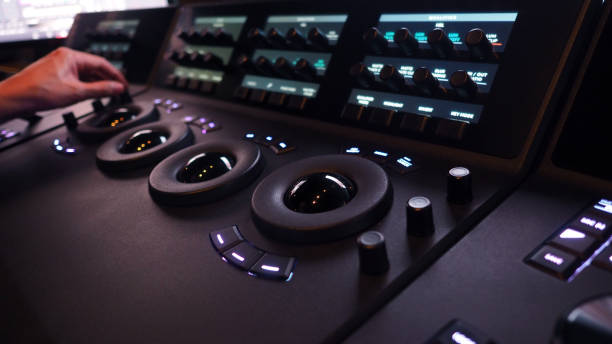 istock Telecine controller machine for editing or adjusting color on digital video movie 915689288
