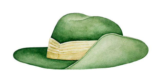 illustrations, cliparts, dessins animés et icônes de l’armée australienne slouch hat. symbole national, uniforme militaire, chapeau de parade. - slouch hat