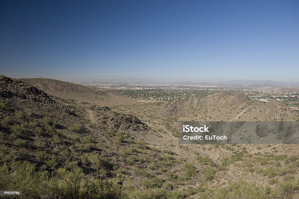 Norden von Phoenix, AZ - Lizenzfrei Anhöhe Stock-Foto