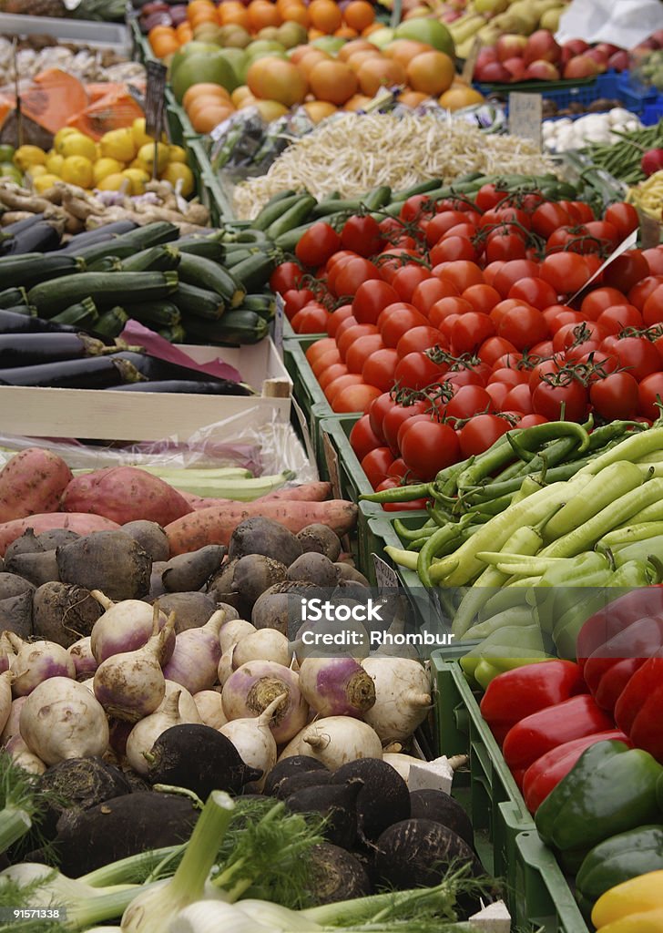 Gemüse in einem Markt - Lizenzfrei Aubergine Stock-Foto