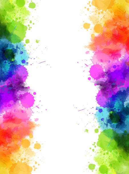 Waterocolor splash banner vector art illustration