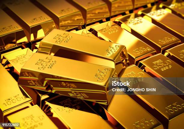 Gold Bars Stock Photo - Download Image Now - Ingot, Gold - Metal, Gold Colored