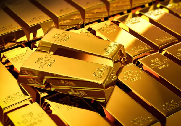 Gold, Metal, Ingot, Gold Colored, Investment, computer graphic