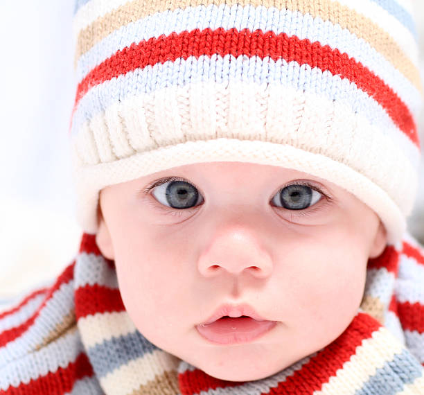 istock Baby face close-up 91573170