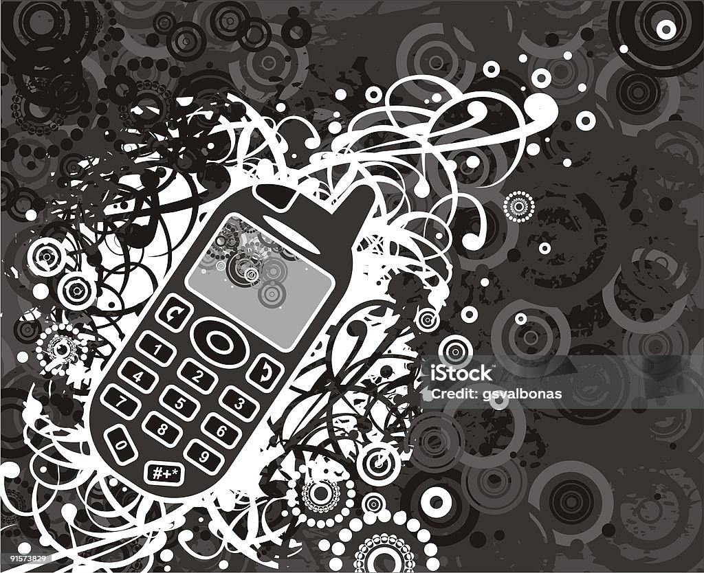 Téléphone mobile - Illustration de Art libre de droits