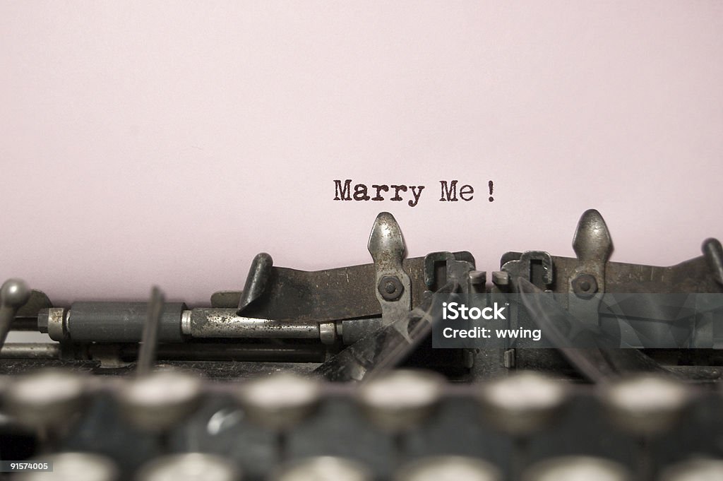 Casar mis antiguas de máquina de escribir - Foto de stock de Acontecimiento libre de derechos