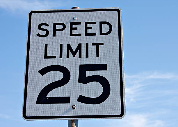 Speed Limit Sign stock photo