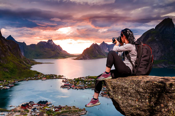 istock Nature photographer Norway Lofoten archipelago. 915747488
