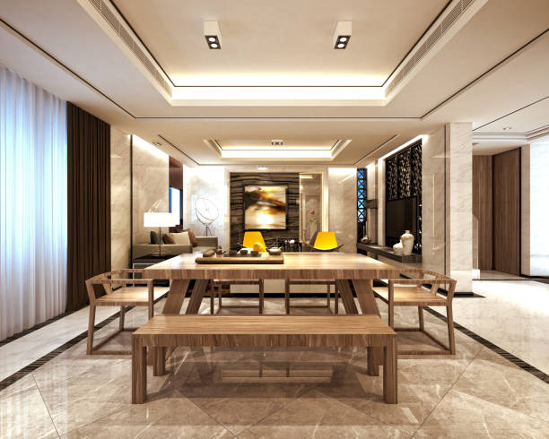 istock 3D render of Living Room 915752622
