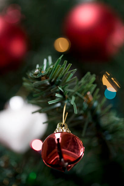 istock Christmas Tree with Hanging Ornament, Copy Space 91576245