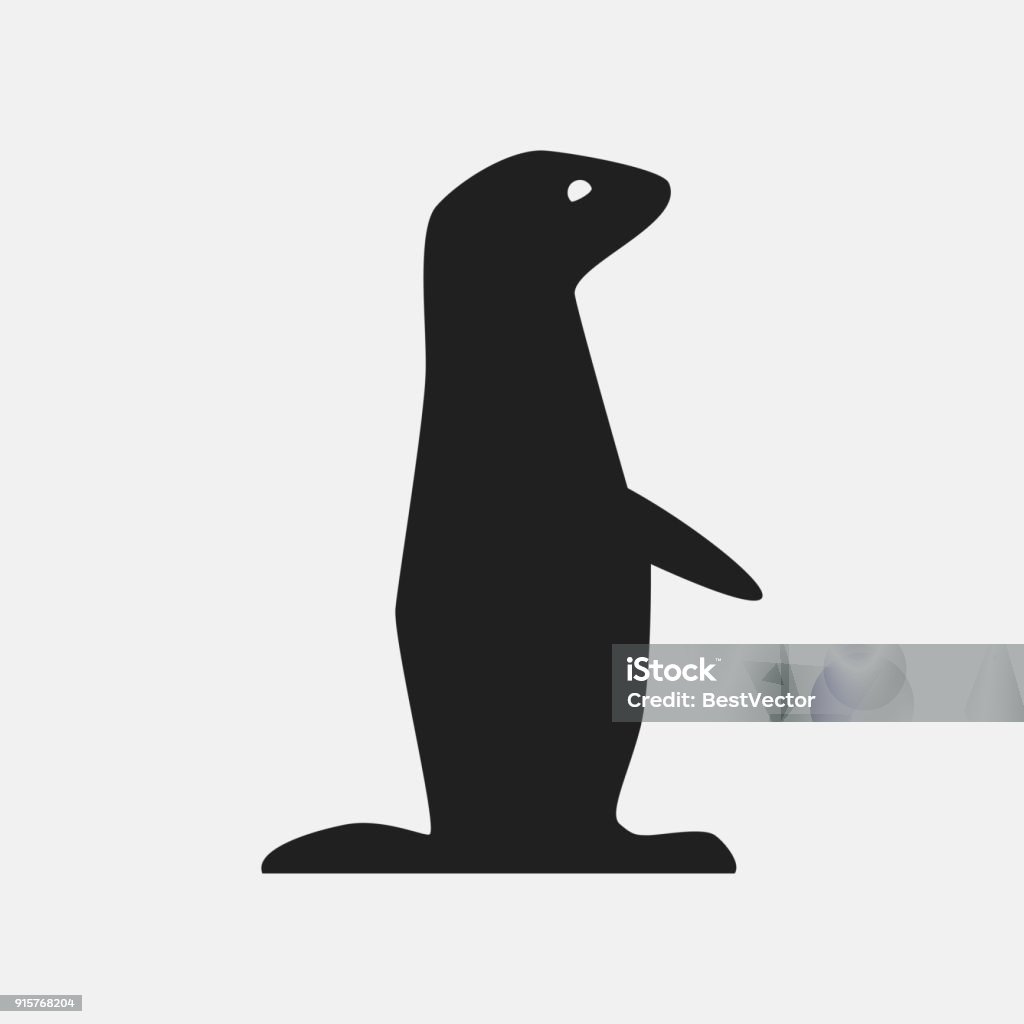 Gopher icon illustration Gopher icon illustration isolated vector sign symbol Ground Squirrel stock vector