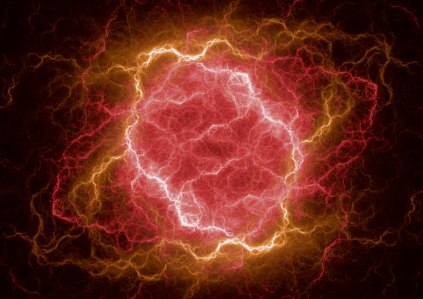 istock Hot burning plasma, abstract fireball 915776702