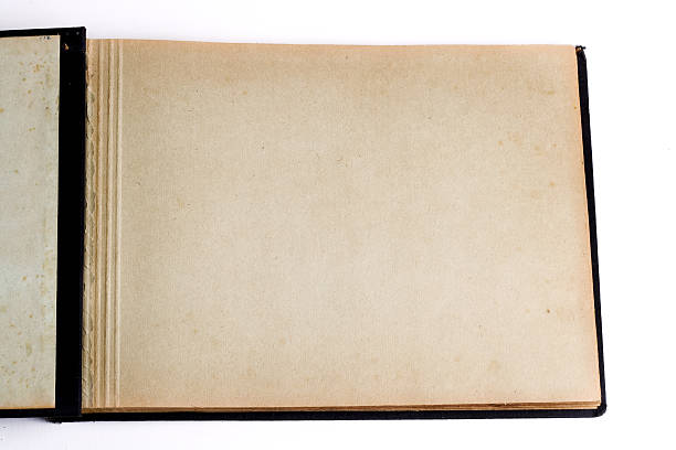 istock Old open book / photo album 91577837