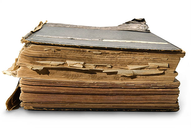istock The old book with an engraving, isolated on white background 91578047