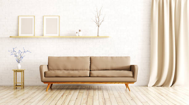 istock Interior of living room with sofa 3d render 915780632