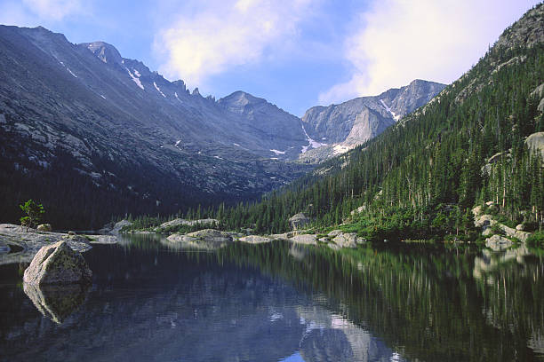 istock Mountain reflections in Colorado Rockies 91578283