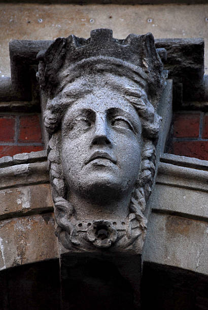 istock Straight gaze stone face 91578285