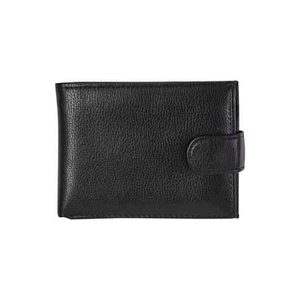 istock Leather wallet. Fashion accessory. Keeping documents and money. For your design. 915783386