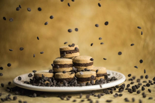 Delightful Mix Of Vanilla Cookies And Coffee